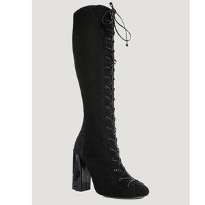 MAISON ERNEST Bagarre Suede & Patent Boot - sz. 38